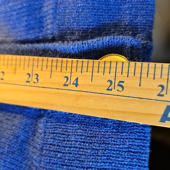 Don Sayres Y2K Vintage For Wellmore Size 14. Blue Button-Up Women's Sweater - Picture 13 of 16